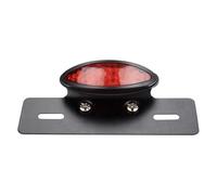 Feu Arrière De Frein LED pour Motos, Feux Plaque D'immatriculation, pour Camion, Remorque ATV Support Plaque Moto(A)