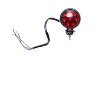 Feu Arrière De Moto 12 V, Feu De Freinage Arrière À LEd Petit Feu Arrière Rond Feu De Stop Arrière Pour Cafe Racer Bobber Chopper Feux Stop(Red Black)