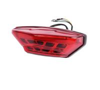 Feu Arrière De Moto À LEd Feu De Freinage Feu De Plaque D'immatriculation Feu De Jour Pour Scooter Cafe Racer Bobber ATV Feu Arrière(1pc Red Shell)
