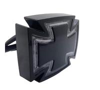 Feu arrière de moto noir universel lampe de frein à led croix maltaise atv scooter indicateur de marche arrière pour suzuki yamaha ducati harley