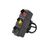 Feu Arrière de Vélo 3 LED Traffic Creativity, Avertissement de Sécurité, Installation Facile pour Accessoires de Cyclisme