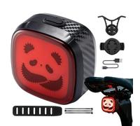 Feu arrière de vélo 3 modes type C et capteur étanche Signaux | Feu de frein pour vélo avec motifs pour camping, randonnée, montagne, survie, cyclisme, déplacements,
