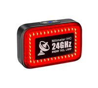 Feu Arrière de Vélo à 24 GHz, Détection Intelligente, Voyant D'Avertissement de Cyclisme, Étanche IP64, LED, Accessoires de Vélo