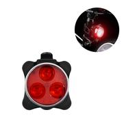 Feu Arrière De Vélo À 3 Led, Phare Avant, 4 Modes, Rechargeable Par Usb, Feu Arrière De Bicyclette, Étanche, Voyant D'avertissement