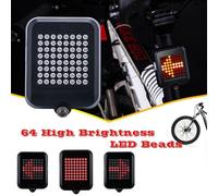 Feu Arrière De Vélo À 64 Led, Avec Détection De Freinage, Pour Vtt, Vélo De Route, Lanterne Rechargeable Par Usb Pour Accès Au Cyclisme