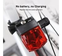 Feu Arrière De Vélo À Induction Magnétique, Auto-Alimenté, Ipx-4 Étanche, Led, Lampe D'avertissement De Cyclisme, Accessoires De Bicyclette