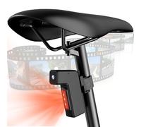 Feu arrière de vélo avec caméra, caméra de sport étanche Full HD 1080p pour cyclisme, caméscope vidéo, batterie rechargeable de 2200 mAh