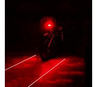 Feu Arrière De Vélo Étanche À Led, Laser, Pour La Nuit, Signalisation De Sécurité, Accessoires De Cyclisme