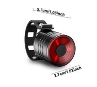 Feu Arrière De Vélo Étanche Avec Batterie Rechargeable, Phare De Cyclisme