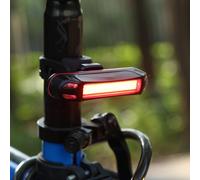 Feu Arrière De Vélo Led Rechargeable Usb, 100lm, Étanche, Voyant D'avertissement, Flash Rapide, Flash Lent, Éclairage Rouge Normalement Allumé, Accessoire