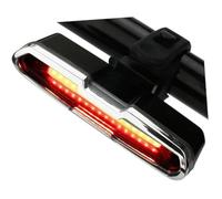 Feu arrière de vélo - Nosheir - Lumière LED rechargeable USB - Avec sangle rapide - pour la ville, le VTT et la sécurité nocturne