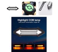 Feu Arrière De Vélo Rc, Feu De Sécurité Utile Avec Clignotants, Charge Usb, Installation Facile