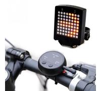 Feu Arrière De Vélo Rechargeable Usb 64 Led, Télécommande Sans Fil, Signaux De Virage, Voyant D'avertissement De Sécurité