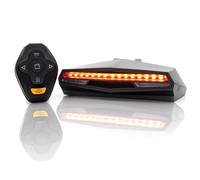 Feu arrière de vélo X5 Feu arrière de vélo avec Clignotant - Télécommande sans Fil - Feu arrière de vélo étanche - Voyant d'avertissement Intelligent de Montagne Rechargeable par USB