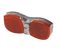 Éclairage vélo porte-bagage led à piles avec réflechissant XLC CL-R20 Rouge
