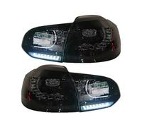 Feu arrière droit Compatible Avec VW Pour Golf6 Mk6 R20 2008-2013 Clignotant À Eau Qui Coule, Feu Arrière De Voiture(Smoker)