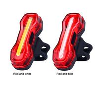 Feu Arrière Étanche À Led Bicolore Pour Vélo, Avec Technologie Cob, Rechargeable Par Usb, Avec Tige De Selle, Éclairage Arrière Pour Vtt, Équipement De Cyclisme