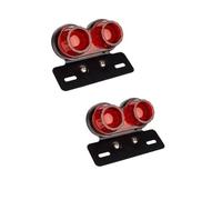 Feu arrière Feu Arrière De Frein À LED pour Moto, Lampe Clignotante, Feu Stop, Feu Arrière avec Éclairage De Plaque D'immatriculation, Clignotants