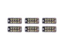 feu arrière Feu Gabarit Latéral 12 V 24 8 LED, Arrière, Indicateur, Pour Camion, Remorque, Caravane(Blanc,6pcs)