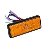 Feu Arrière Feu stop arrière à LED universel pour moto, scooter, cyclomoteur, rectangulaire, réflecteur LED, feu stop rectangulaire, accessoires pour motos