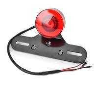 Feu Arrière Feu Stop Support De Plaque D'immatriculation pour Moto pour Rétro Rouge Arrière