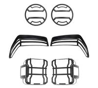 Feu Arrière Feux Arrière pour Jeep pour Wrangler pour JL pour Gladiator pour JT 2018-2023 Couverture Lumière Sourcil Roue Avant Garniture Phare Protection Feu Arrière LED Kit De Feux Arrière