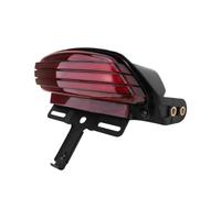 Feu arrière Feux de Garde-Boue arrière à Trois Barres pour Motos, Support de feu arrière de Frein LED Rouge pour Har&Ley Dyna Fat Bob Softail 2006 - 2015