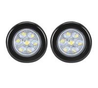 Feu Arrière Gauche/Droit Feu Arrière Rond 12V 2 Pouces, 7 LED, Feux De Gabarit Latéraux, Montage Encastré, Pour Voiture, Camion, Remorque, Tracteur, Pick-up, VTT, Bus
