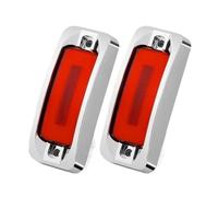 Feu Arrière Gauche/Droit Feu De Position Latéral LED Carré Rouge Et Jaune, Anneau Halo, Clignotant Haut Et Bas, Feu Arrière Pour Voiture, Remorque, Camion, 12V, 24V