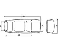 Feu arrière gauche P21/5W 2VA 007 502-111 HELLA