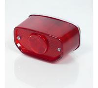 Feu Arrière Guia Rouge Et Chromé Universel Cyclo Mobylette Cyclomoteur Mob Pour Moto