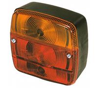 Feu arrière halogène Ama - côté droit 108x53x107 mm avec indicateur de direction et feu stop, Made in Italy