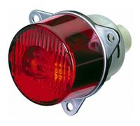 HELLA Feu antibrouillard arrière - Halogène - 24V / 12V - Montage encastré - Couleur du voyant: rouge - Fiche: Fiche plate - droite/gauche - 2NE 008 221-031