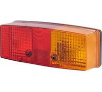 Feu arrière HELLA - ampoule - 12V / 24V - montage/vissé - ECE - couleur du cabochon : rouge/jaune/blanc - fiche : fiche plate - droite - quantité : 1 - 2SE 003 184-101