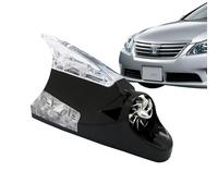 Feu arrière LED d'avertissement d'aileron de Requin - Lampe Clignotante LED à énergie éolienne pour Signal d'antenne de Voiture - Clignotant d'avertissement pour vélos, camions, Motos, Scooters