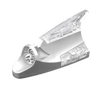 Feu arrière LED d'avertissement d'aileron de requin, lumière clignotante à énergie éolienne pour signal d'antenne de voiture, lumière de sécurité en forme d'aileron de requin pour moto, voiture