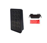 Feu ArrièRe LED Feux Arrière Style F1 12V 15led Feux Pilotes Frein Flash Automatique Avertissement D'arrêt Inversé Feux Signalisation Sécurité pour Voiture SUV Moto Voiture Feux Arriere(1pcs Balck)