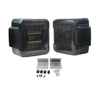 Feu arrière LED for pièces automobiles, feu de freinage arrière, clignotant, feu de circulation diurne, compatible avec Wrangler JK 2007-2017/JL 2018+ version UE(For JL 2018-2024,Black lens)