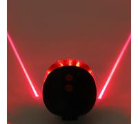 Feu Arrière Led Laser Étanche Pour Vélo, Signalisation De Sécurité Pour Cyclisme Sur Route