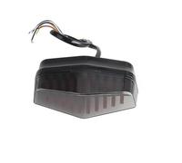 Feu Arrière LED Pour Moto De Stop Clignotant Droit Universel Pour Cafe Racer Feu Arrière(Black Red)
