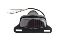 Feu Arrière LED Pour Moto De Stop Clignotant Droit Universel Pour Cafe Racer Feu Arrière(Black Red Set)