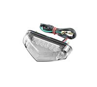 Feu Arrière LED Pour Plaque D'immatriculation De Moto Freinage 12 V, Pour Pit Bike Quad Chopper Scooter Feux Stop(B White)