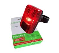 Feu arrière LED sans Fil avec feu Stop Litecco LightGuard avec feu Stop USB