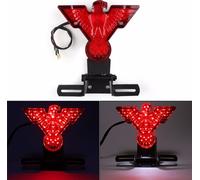 Feu arrière LED universel Eagle Brake Stop Lamp Motorcycle Reverse Lights As shown