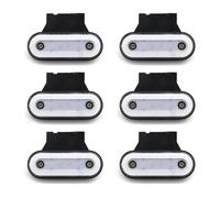 feu arrière Lot 4/6/8/10 Feux Gabarit Latéraux À LED 12 V/24 V Avec Support Arrière Camion Remorque Tracteur Feu Stationnement(6x white)