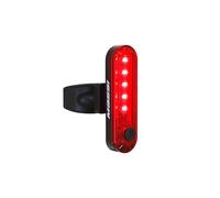 Massi Onyx Feu arrière pour vélo, 20 lumens, Rechargeable USB-C, Rouge, 24 g, IPX4