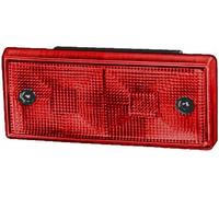 HELLA Feu arrière - Halogène - 24V - Montage encastré | Couleur du voyant: rouge - Fiche: Fiche plate - gauche/droite - Quantité: 1 - 2SA 003 734-121