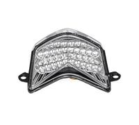 Feu arrière Moto pour Kawasaki pour Ninja ZX6R ZX6RR ZX600 Z750S 2005 2006 ZX636 Feu Stop Clignotants Lampe Intégré LED Feu Arrière Feu Arrière de Frein de Moto(Style B Clear)