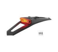 Polisport Support de plaque d'immatriculation RS avec feu LED Noir