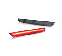 feu arrière Pour Dodge Pour Challenger 2015-2022, Feux Arrière À LED Rouges Réflecteurs Pare-chocs Arrière/freins Feu Antibrouillard(Smoked Lens)